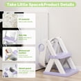 thumbnail image 2 of Asiento de entrenamiento para ir al baño COOSEYA 2 en 1 con banquito impermeable, 2 of 6