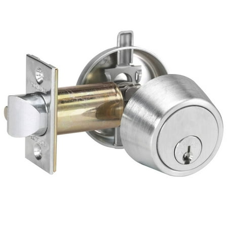 Schlage B250P6 626 Grade 2 Single Cylinder Deadlatch Conventional 6-Pin Cylinder 2-3/8 Backset Satin Chrome Finish