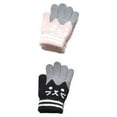 thumbnail image 1 of Qarigey 2 pares de guantes para niños con dedos completos de dibujos animados para niños pequeños invierno otoño patinaje ciclismo ciclismo Type6 NO6, 1 of 6