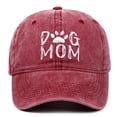 thumbnail image 3 of AWZXDE Dog Mom Embroidered Washed Adjustable Sun Hat For Women Cotton Outdoor Baseball Cap, 3 of 4