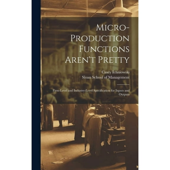Micro-production Functions Aren't Pretty: Firm-level and Industry-level Specification for Inputs and Outputs, (Hardcover)