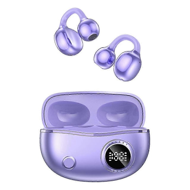 Clip-on Earbuds,Open Ear Earbuds Wireless Bluetooth 5.4, Portable Open Ear Headphones ,Waterproof,f