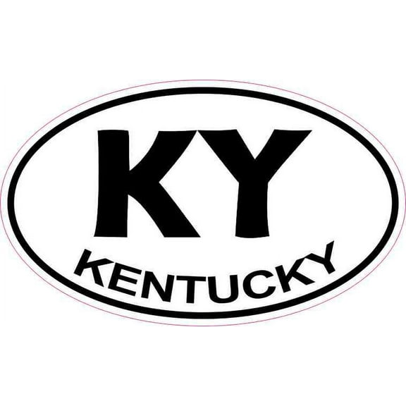 5in x 3in Oval Kentucky Sticker