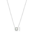 thumbnail image 3 of Forever Facets Created Opal and CZ Necklace in Sterling Silver, Adult Female, 3 of 5