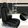 thumbnail image 4 of AQBDDBQ Car Seat Covers Full Set for Toyota Tacoma 2016-2023 Ice Silk Leather Seat Covers Cushion Breathable Cooling Comfort Easy Installation(Black,2 Row 5 Seat), 4 of 10