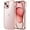 Rose Gold, variant on JETech Case for iPhone 15 6.1-Inch, Non-Yellowing Shockproof Phone Bumper Cover, Anti-Scratch Clear Back (Clear)