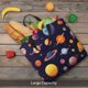 thumbnail image 5 of Balery Space Planet Bolsa de Mano para Mujeres con Cremallera, Bolsa de Gimnasio con Compartimentos, Bolsa para Laptop, Bolsa para Trabajo, 5 of 7