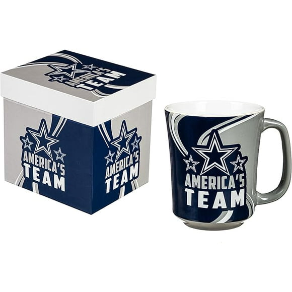 Taza De Cerámica NFL 400ml Evergreen Con Caja Cowboys