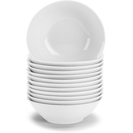 10 Strawberry Street 6.25" White Cereal Bowls, Set of 12