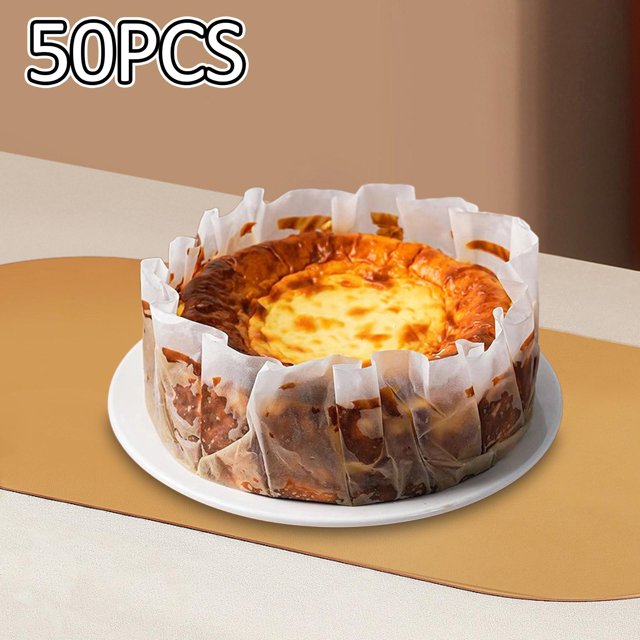 50 Pcs de Papier pour Friteuse à Air Chaud Inserts Jetables pour Pâtisserie 8 Pouces
