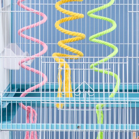 OULII 3Ud Para Pájaros Con Cuerda De Escalada Y Surtido Para Jaula