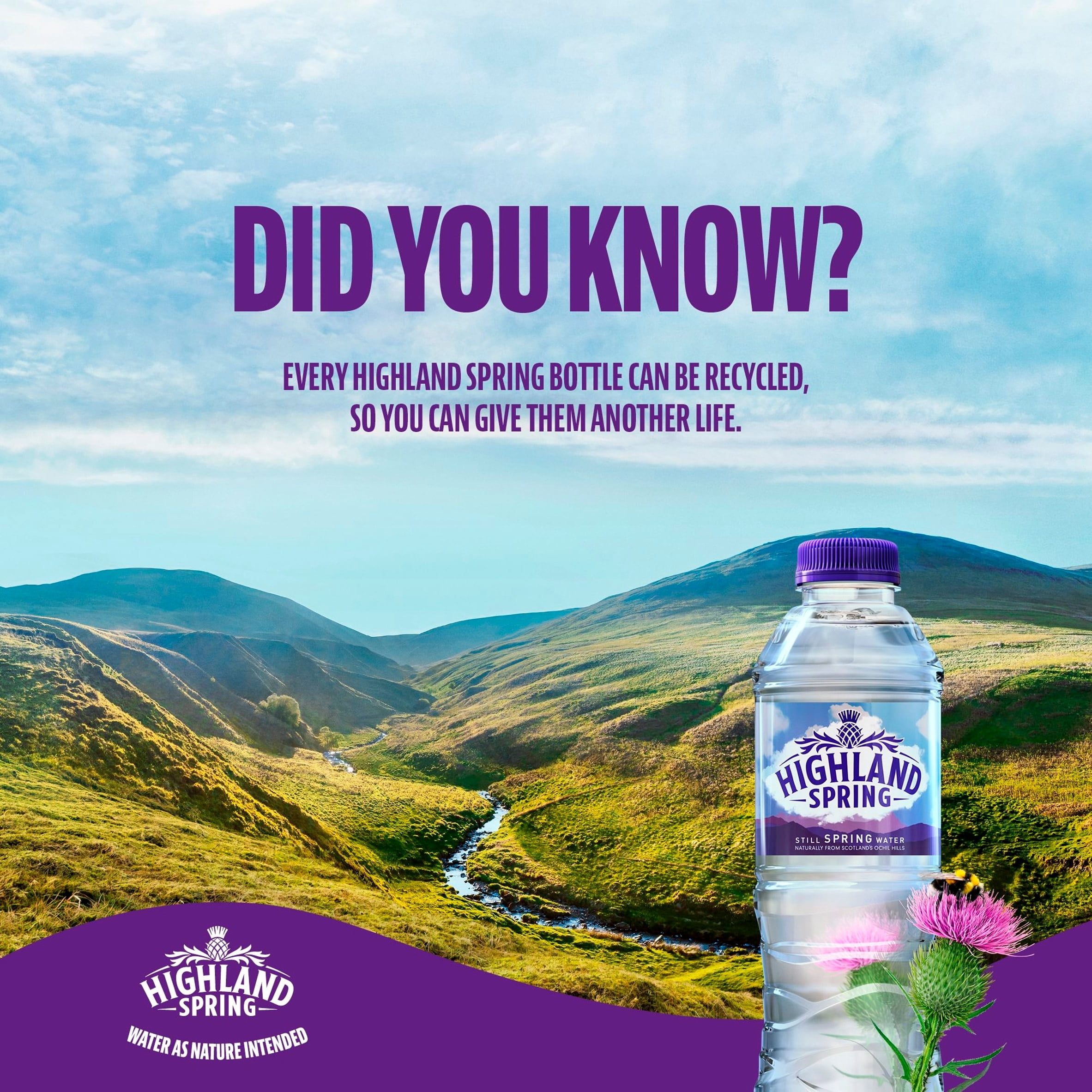 Highland Spring Still Bottled Water 12 X 500Ml, Imported from Britain