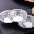 thumbnail image 2 of 400 Uds. Bandejas para tarta de huevo, bandejas para tarta de papel de aluminio, Mini bandejas para tarta, bandeja para hornear pasteles, láminas para tarta, plato de pastelería, 2 of 5