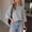 A1 Grey, variant on Womens Oversized T-Shirt,Casual Summer 3/4 Sleeve Boxy Tunic Tops,Loose Fit Crew Neck Drop Shoulder Shirts,Basic Yoga Running Tees,Heavyweight Fashion Outfits,half sleeve tops White