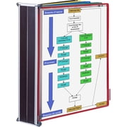 Tarifold Magnetic Wall Mount Reference System, Letter Size Document Display Organizer with 10 Double-Sided Pivoting PVC Pockets, Steel Wire Frames, Made in France, Assorted Colors