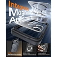 thumbnail image 3 of Funda para iPhone 17 Pro Max Negro, Compatible con MagSafe, Protección contra Caídas, Carcasa Magnética Translúcida Mate con Protección de Cámara 6.9", 3 of 6