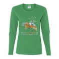 thumbnail image 2 of Wild Bobby, And Into The Forest I Go To Lose My Mind, Animal Lover, Women Graphic Long Sleeve Tee, Kelly, Medium, 2 of 4
