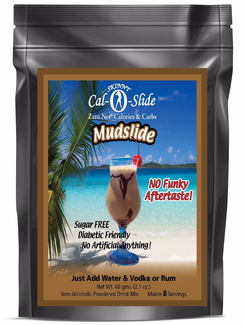 Skinny Cal-O-Slide (TM) Zero Calorie All Natural Mudslide Cocktail Mix by Private Label