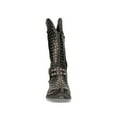thumbnail image 4 of NEW ROCK M-7928-S1 WESTERN COWBOY BOOTS Black Leather Heavy Biker SILVER STUDS 40, 4 of 6