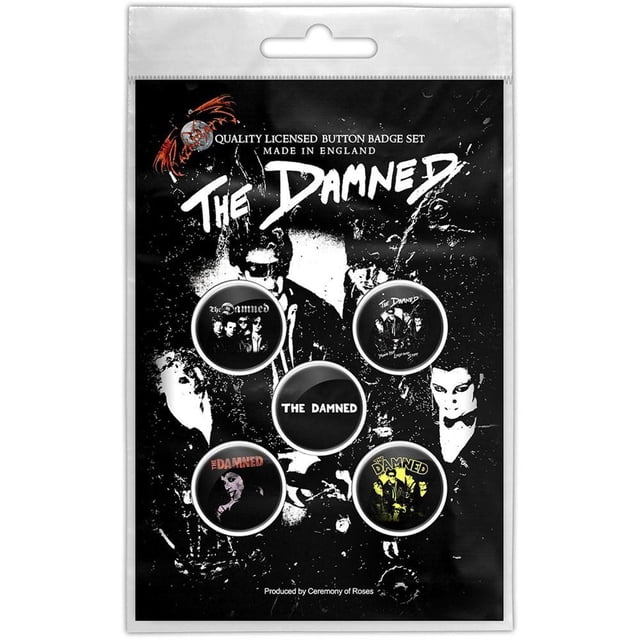 The Damned Young Badge Chaud Fort et Rigide (Lot de 5)
