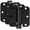 3.5 inch, variant on 3 Pack Self Closing Door Hinges, 3.5 Inch Spring Loaded Door Hinges for Garage, Front, Back Door, Left/Right Hand, Adjustable Tension, 5/8'' Radius Corners, UL Listed, Black