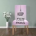 thumbnail image 4 of KXMDXA Keep Calm and Love Paris Stretch Chair Cover Protector Seat Slipcover for Dining Room Hotel Wedding Party Set of 1, 4 of 5