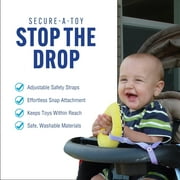 Baby Buddy Secure-a-Toy Strap for Infant, Secures Toys, Teether, or Pacifier to Stroller, Navy-Blue