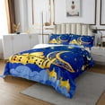 thumbnail image 3 of Erosebridal Gold Castle Coverlet Set Twin, Ramadan Mubarak Bedding Set, Blue Gold 2 Pieces, 3 of 5