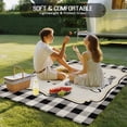 thumbnail image 4 of Sunflowers Outdoor Rug for Patio/Deck/Porch, Non-Slip Large Area Rug 5 x 7 Ft, Yellow Floral Botanical Black White Checkered Rustic Indoor Outdoor Rugs Washable Area Rugs, Camping Rug Carpet Runner, 4 of 8