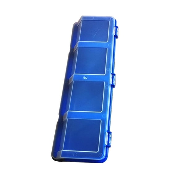 SunniMix Components Screws Organizer Storage Bin Divided Container 31x11.5x6.5cm Opening Blue