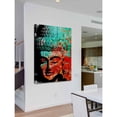 thumbnail image 3 of Marmont Hill "Buddha Green Red" by Rick Martin Painting Print on Wrapped Canvas, 3 of 7