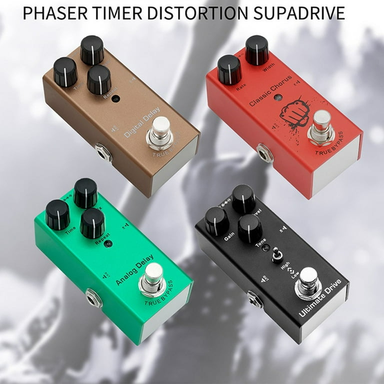 Guitar Electric Pedal Vintage Overdrive Distortion Classic Chorus