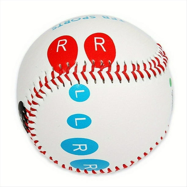 Pelota de Béisbol de 9 Pulgadas para Entrenamiento de Competición con Marcadores de Colocación de Dedos. Ayuda para Practicar Juegos de Béisbol.