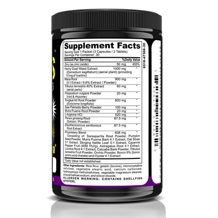 Male Testosterone Booster Male Enhancing with Horny Goat Weed 150 Capsules
