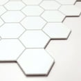 thumbnail image 7 of Sunwings Peel and Stick Backsplash Tile in Hexagon for Kitchen Bathroom Fireplace (10 Tiles,  White), 7 of 7