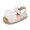 White, variant on Infant Baby Girls Summer Sandals with Flower Bowknot Soft Sole Newborn First Walker Crib Dress Shoes Black 0-6 Months