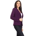 thumbnail image 2 of Women's Casual Office Work Long Sleeve Open Front Blazer Jacket, 2 of 6