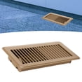 thumbnail image 1 of Elodie Floor Air Vent Cover Screen RV Floor Register for Wall Ceiling Bathroom Brown, 1 of 8