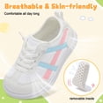 thumbnail image 6 of Toddler Shoes Boys Girls Wide Shoes Slip on Casual Sneakers White 9 Toddler, 6 of 10