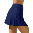 thumbnail image 6 of Sociala Elastic Waisted Tankini Bikini Swim Skirts Tummy Control Swimdress Bath Suit Bottoms With Pockets, 6 of 6