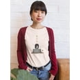 thumbnail image 2 of Chinese Ghost Festival  Cute T-Shirt Women -Image by Shutterstock, Female Medium, 2 of 4