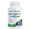 Happy Millions Melatonin Plus sleep support Dietary Supplements 900mg, 60 Capsules Non-GMO, Gluten-Free
