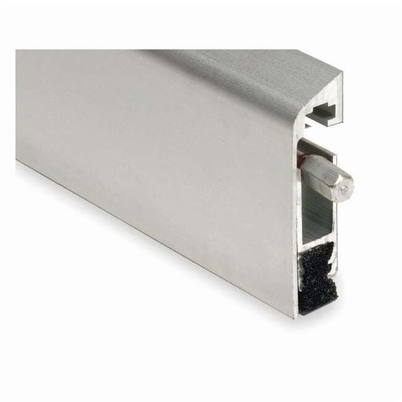 National Guard Automatic Door Bottom,1/4x36In,Aluminum 220NA-3