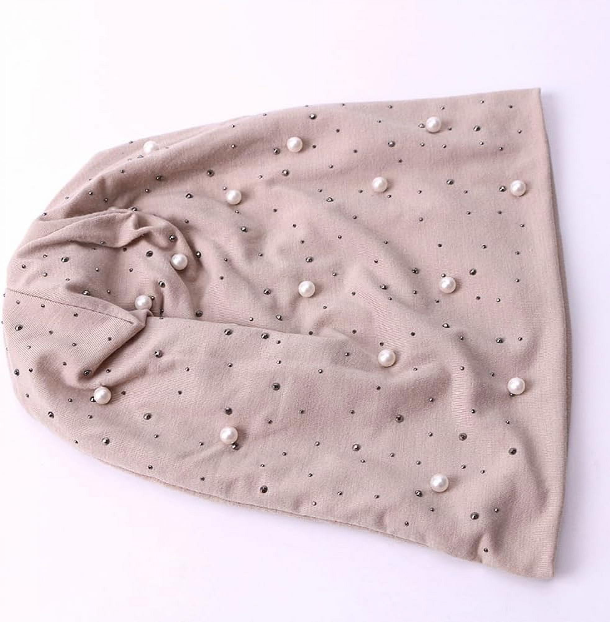 YooGuoGuo Knitted Beanies for Women with Rhinestone Slouchy Skull Cap Womens Beanies Bonnet Ski Cap Headwear Fall Winter
