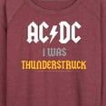 thumbnail image 3 of ACDC - I Was Thunderstruck - Women's Lightweight French Terry Long Sleeve Shirt, 3 of 5