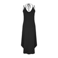 thumbnail image 7 of Gamivast Maxi Dresses for Women Spaghetti Strap V-Neck Long Dress Loose Fit Cami Dress Side High Slit Summer Beach Vacation Cruise Outfits, 7 of 7