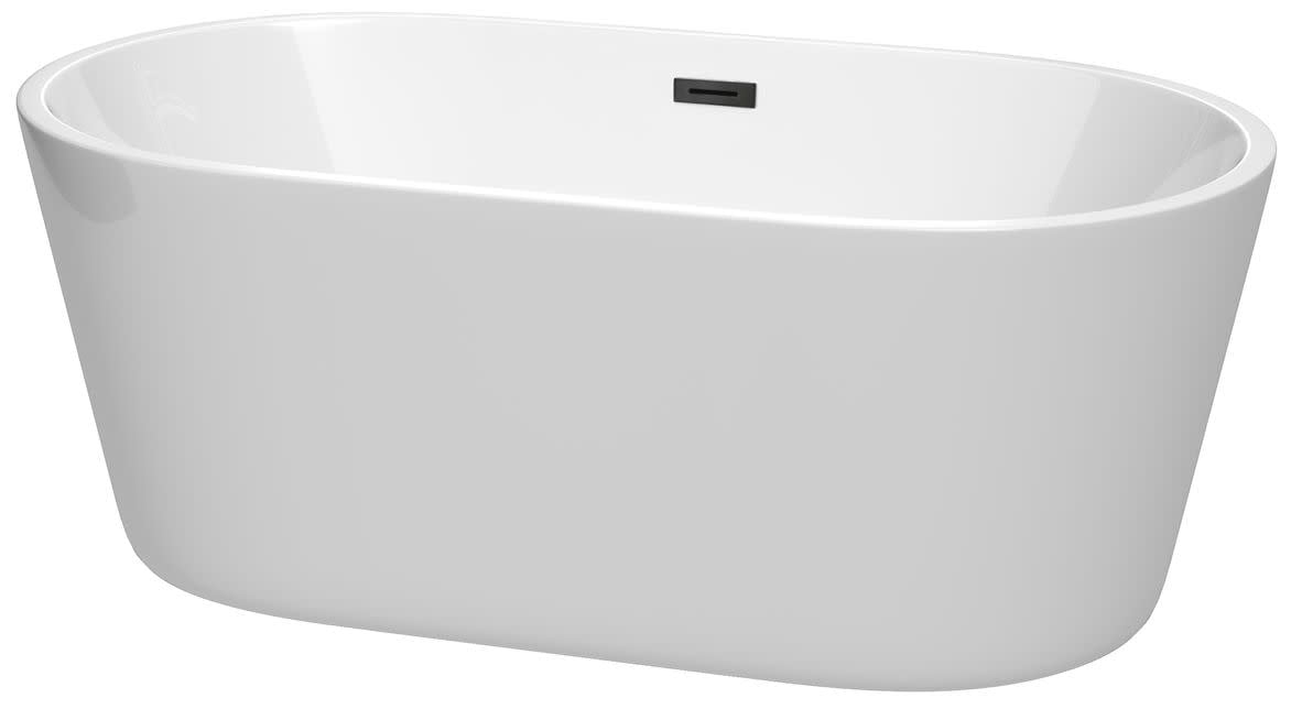 Wyndham Collection Wcobt101260 Carissa 60" Free Standing Acrylic