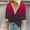 Wine, variant on Hot Sale!Uooqdmx Womens Lace Top, 3/4 Length Sleeve Womens Tops, V Neck T Shirts for Women, Lace Edge Gradient Print Loose T Shirt, Spring Tops for Women 2025, Wine XL