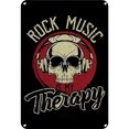 thumbnail image 1 of Pintura Hojalata Rectangular Likrtyny Caligrafía y Música Rock 20*30cm, 1 of 9