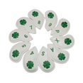 thumbnail image 1 of Juego de 10 Uds. de fundas para cabeza de hierro de Golf, número bordado para palos de Golf, planchas, fundas protectoras resistentes al agua Blanco shamjiam cubiertas de cabeza de hierro de golf, 1 of 9